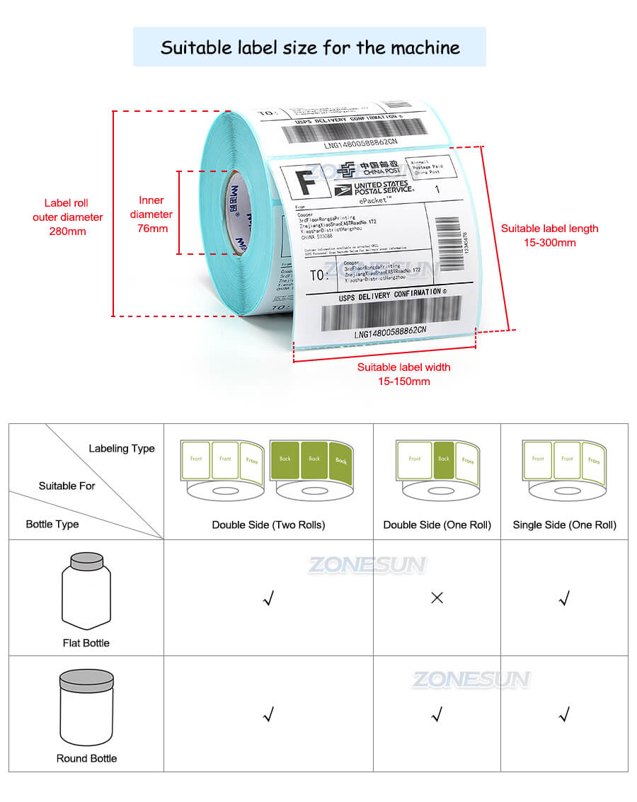 Round Flat Bottle Labeling Machine-ZONESUN TECHNOLOGY LIMITED Round Flat Bottle Labeling Machine-ZONESUN TECHNOLOGY LIMITED