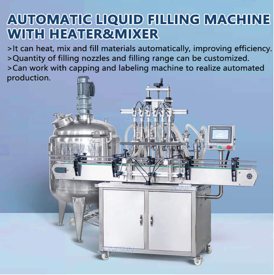 Filling Machine With Mixing Tank-ZONESUN TECHNOLOGY LIMITED