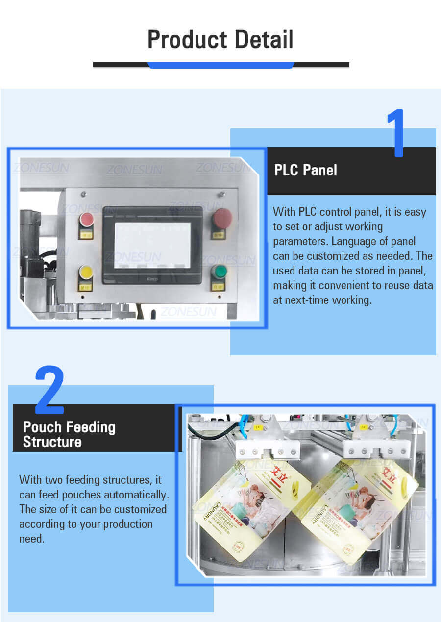Spout Pouch Filling Capping Machine-ZONESUN TECHNOLOGY LIMITED Spout Pouch Filling Capping Machine-ZONESUN TECHNOLOGY LIMITED