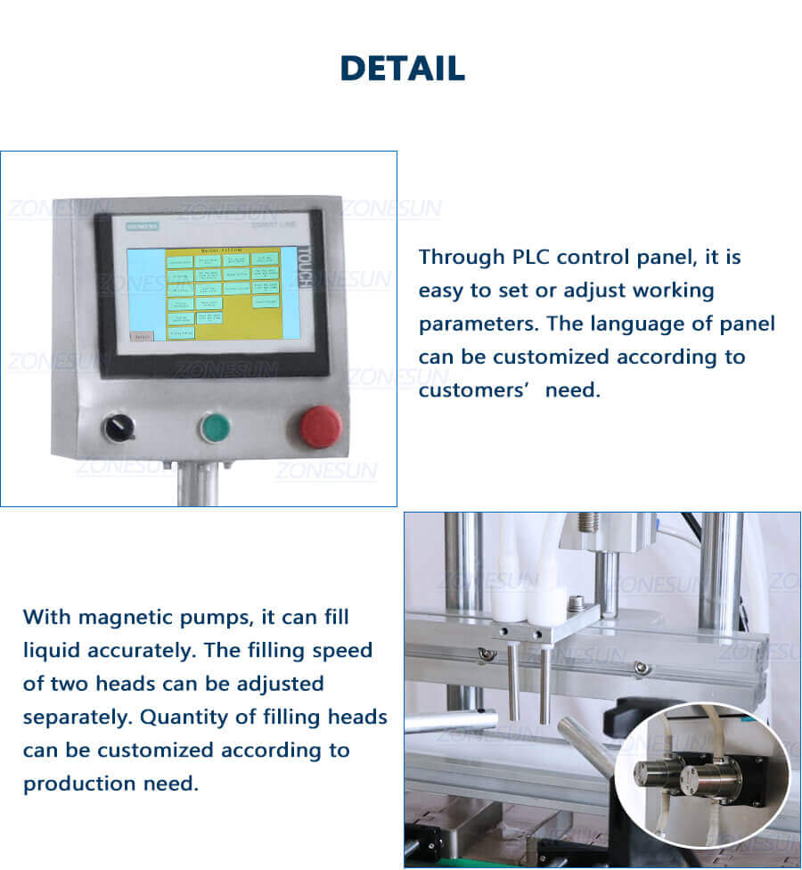 Perfume Vial Filling Capping Machine-ZONESUN TECHNOLOGY LIMITED Perfume Vial Filling Capping Machine-ZONESUN TECHNOLOGY LIMITED
