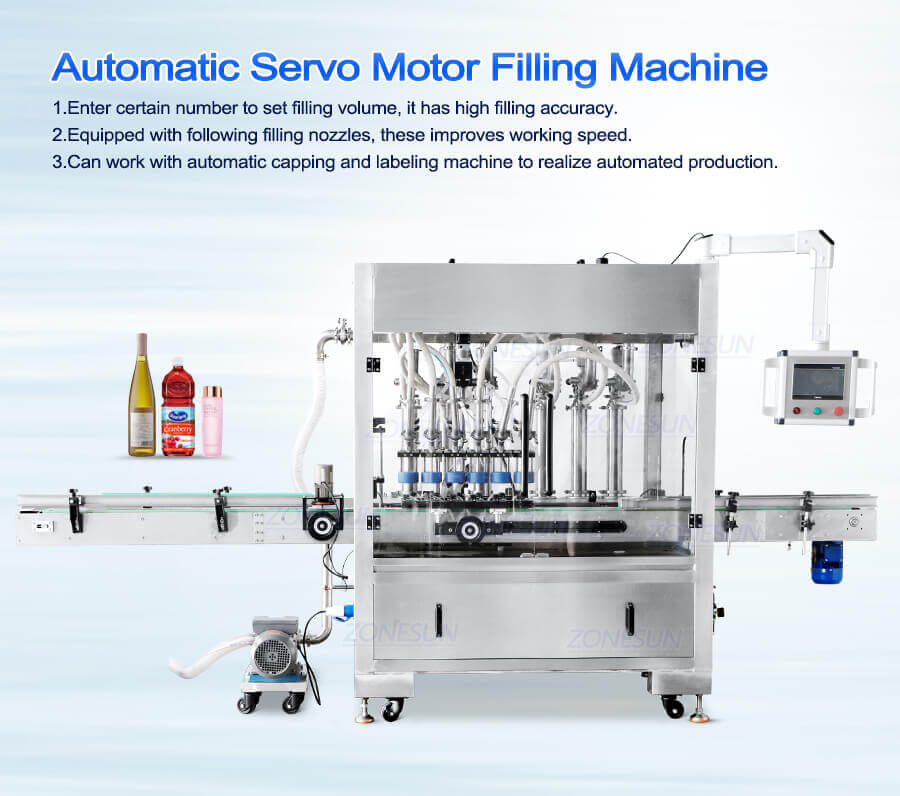 6 Heads Servo Filling Machine-ZONESUN TECHNOLOGY LIMITED 6 Heads Servo Filling Machine-ZONESUN TECHNOLOGY LIMITED