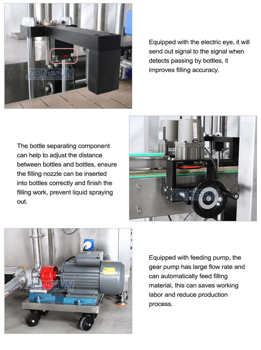 6 Heads Servo Filling Machine-ZONESUN TECHNOLOGY LIMITED 6 Heads Servo Filling Machine-ZONESUN TECHNOLOGY LIMITED