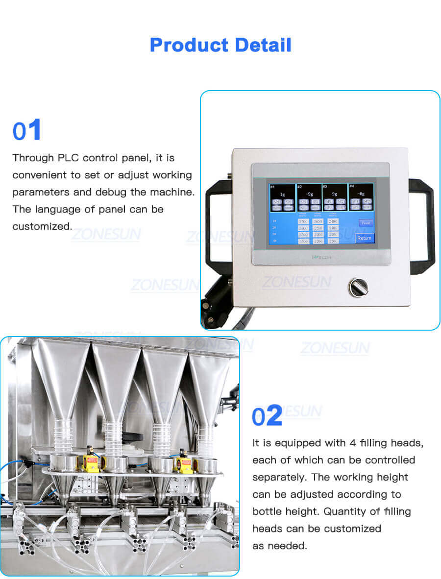 Granule Weighing Filling Machine-ZONESUN TECHNOLOGY LIMITED Granule Weighing Filling Machine-ZONESUN TECHNOLOGY LIMITED