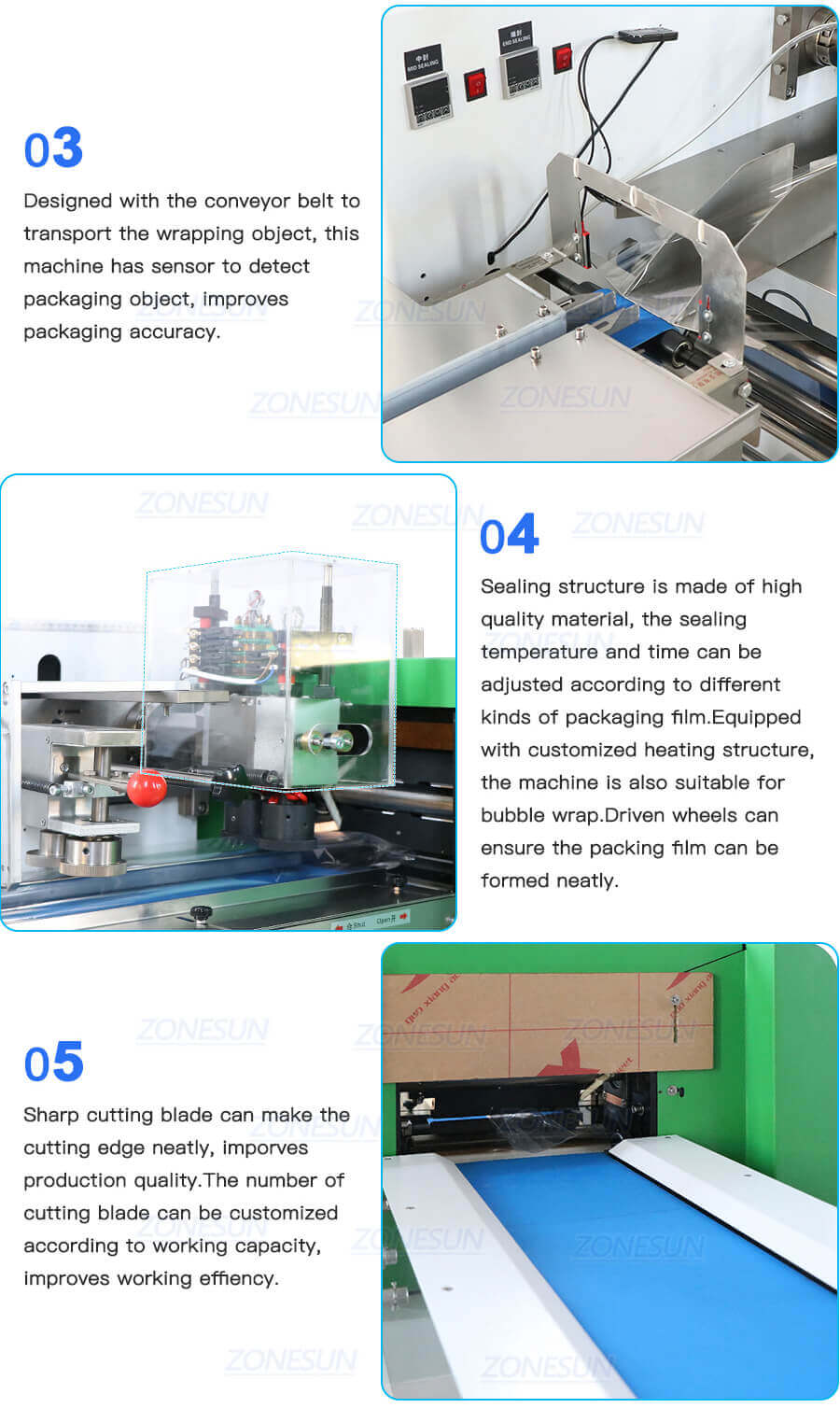 Pillow Packing Machine-ZONESUN TECHNOLOGY LIMITED Pillow Packing Machine-ZONESUN TECHNOLOGY LIMITED