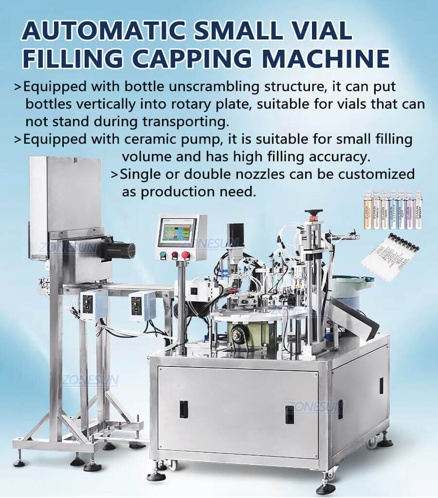 Perfume Vial Filling Crimping Machine-ZONESUN TECHNOLOGY LIMITED Perfume Vial Filling Crimping Machine-ZONESUN TECHNOLOGY LIMITED