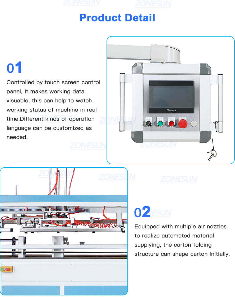 Carton Forming Machine-ZONESUN TECHNOLOGY LIMITED Carton Forming Machine-ZONESUN TECHNOLOGY LIMITED