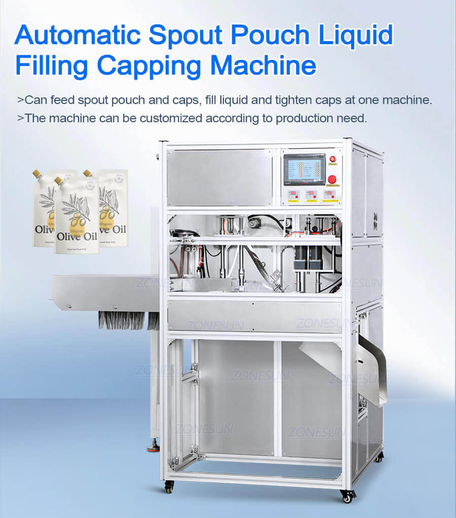 Spout Pouch Filling Machine-ZONESUN TECHNOLOGY LIMITED Spout Pouch Filling Machine-ZONESUN TECHNOLOGY LIMITED