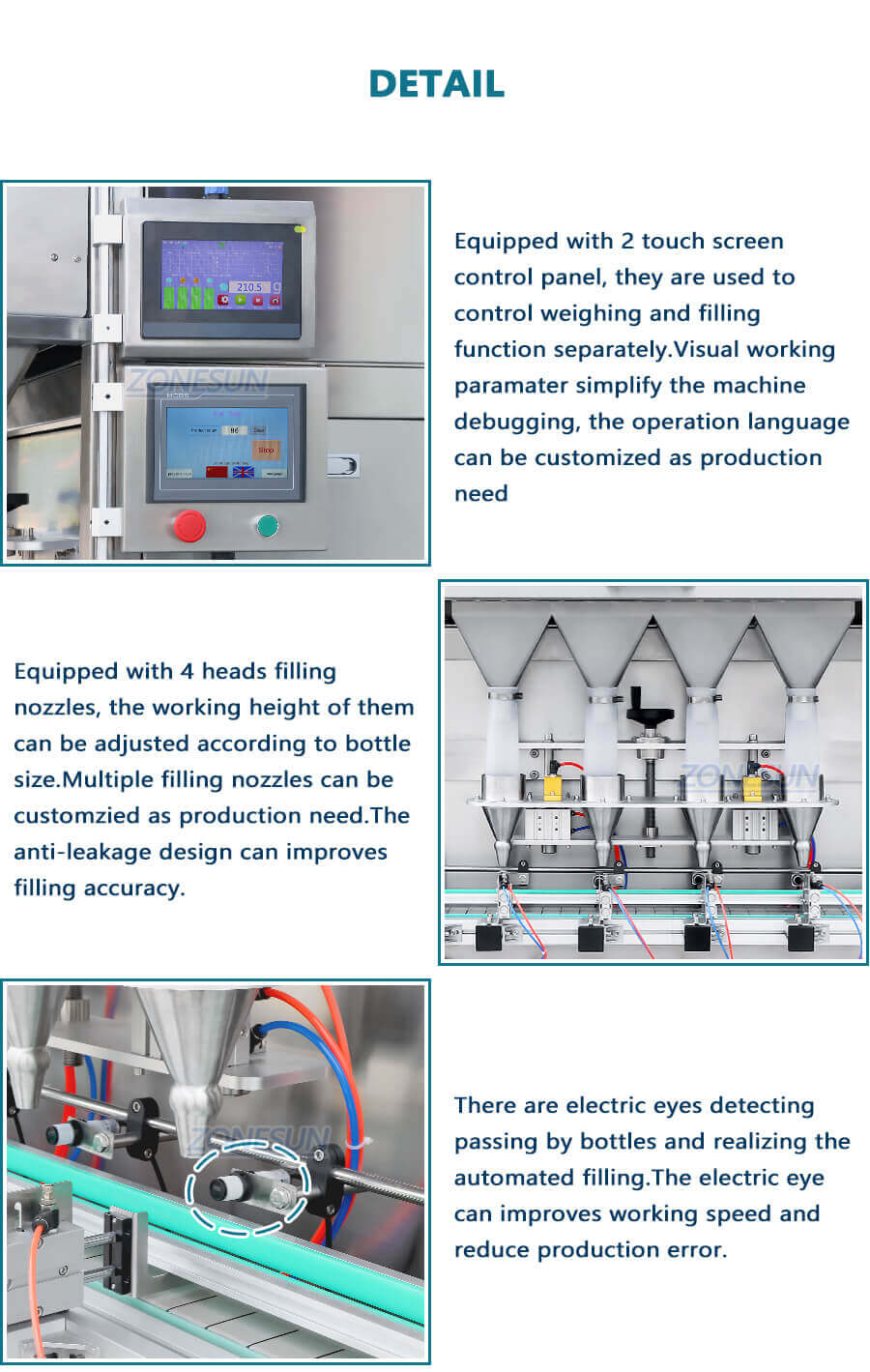Granule Weighing Filling Machine-ZONESUN TECHNOLOGY LIMITED Granule Weighing Filling Machine-ZONESUN TECHNOLOGY LIMITED
