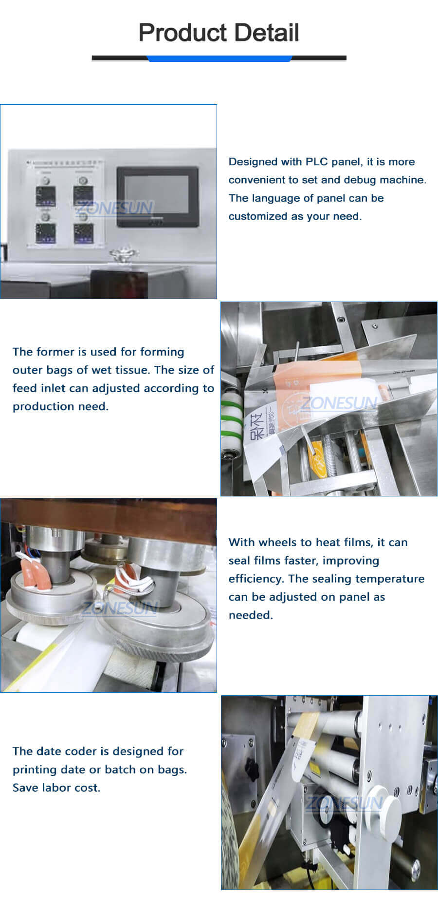 Wet Wipes Making Machine-ZONESUN TECHNOLOGY LIMITED Wet Wipes Making Machine-ZONESUN TECHNOLOGY LIMITED