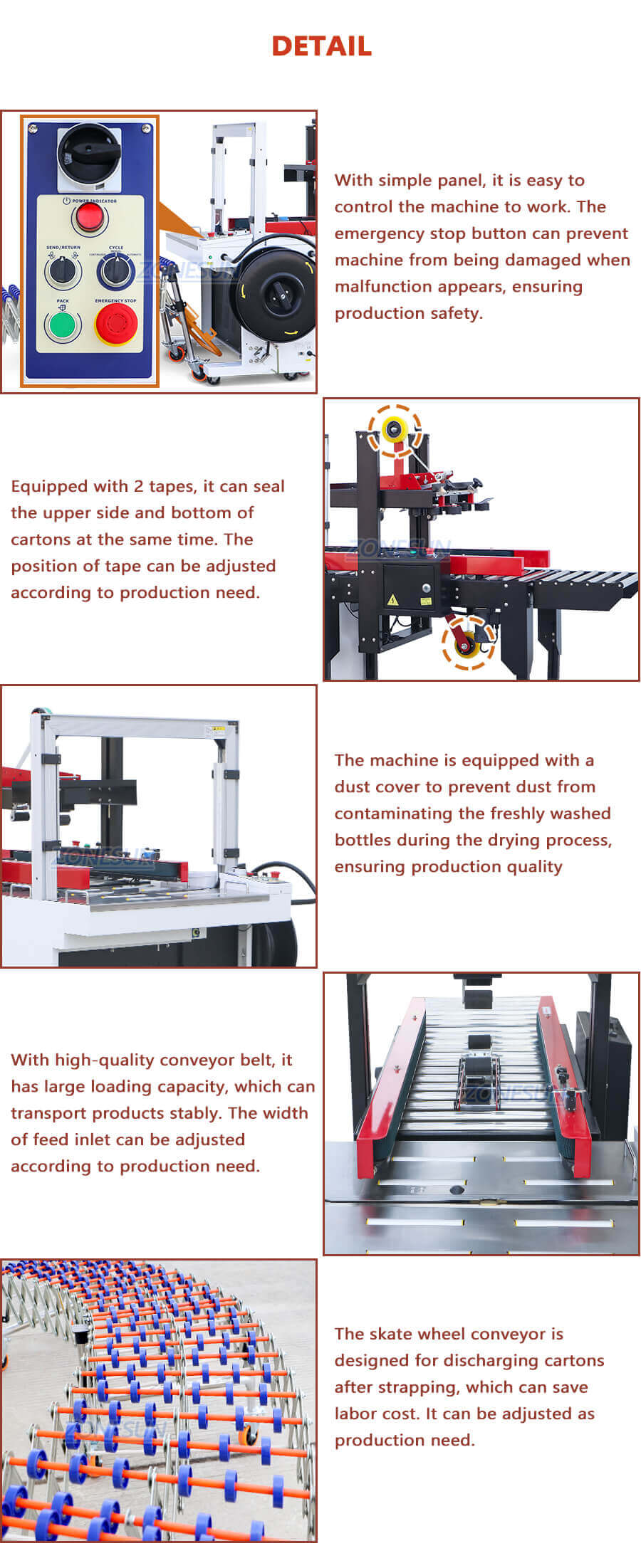Carton Sealing Strapping Machine-ZONESUN TECHNOLOGY LIMITED