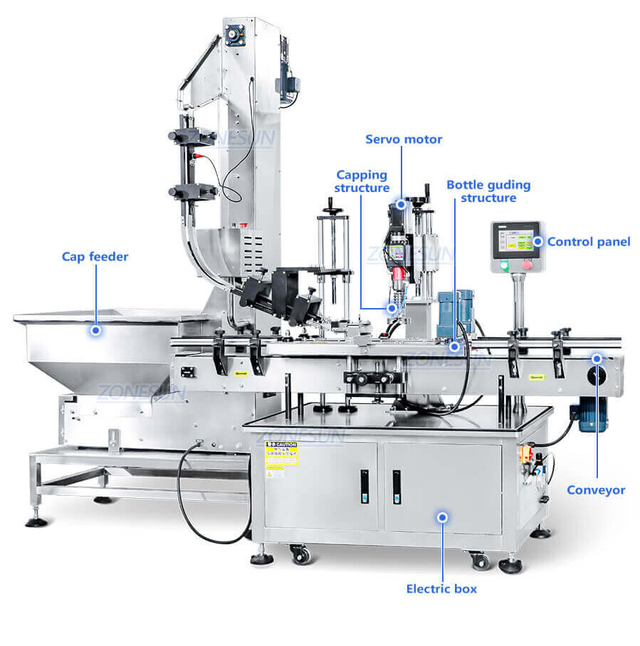 Twist Off Cap Capping Machine-ZONESUN TECHNOLOGY LIMITED Twist Off Cap Capping Machine-ZONESUN TECHNOLOGY LIMITED