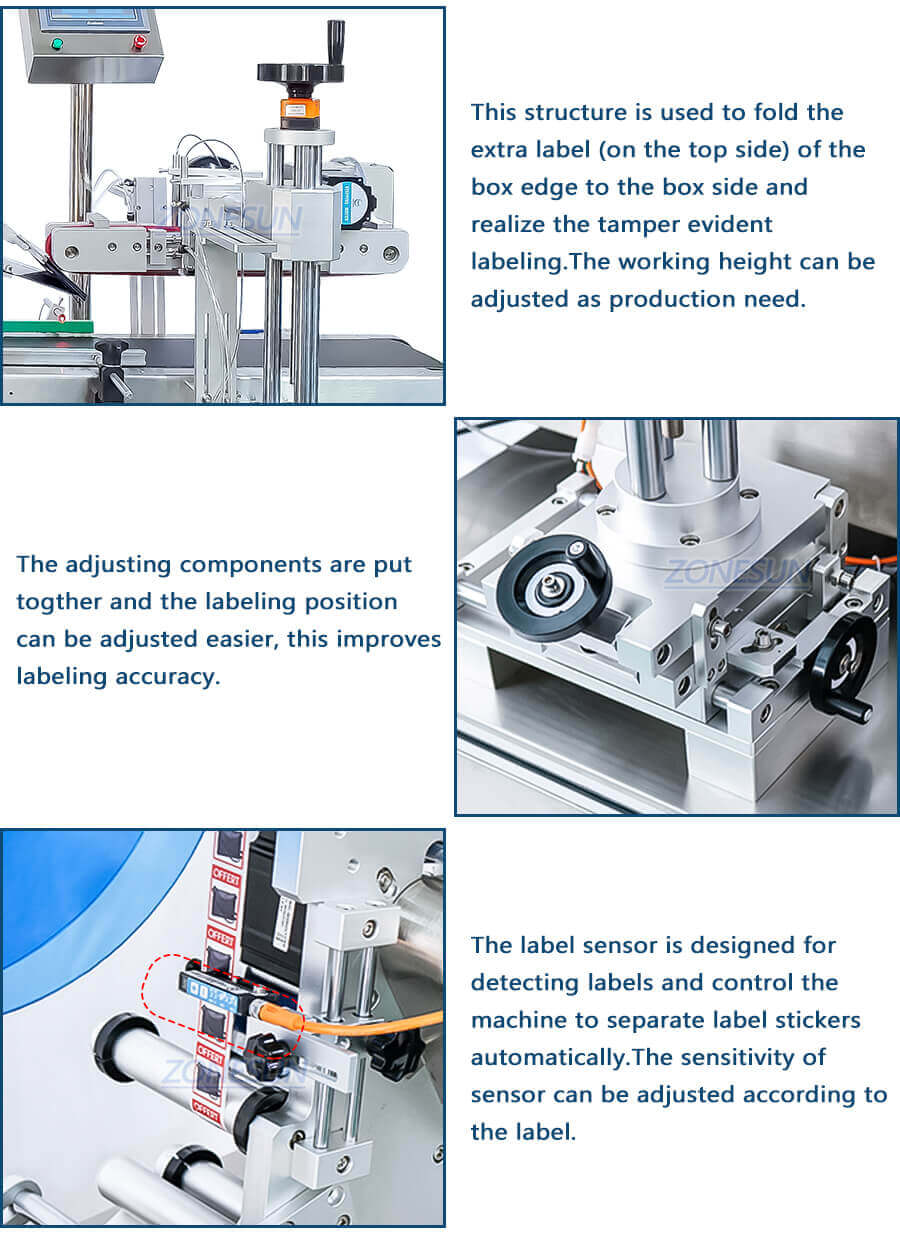Double Head Corner Labeling Machine-ZONESUN TECHNOLOGY LIMITED Double Head Corner Labeling Machine-ZONESUN TECHNOLOGY LIMITED