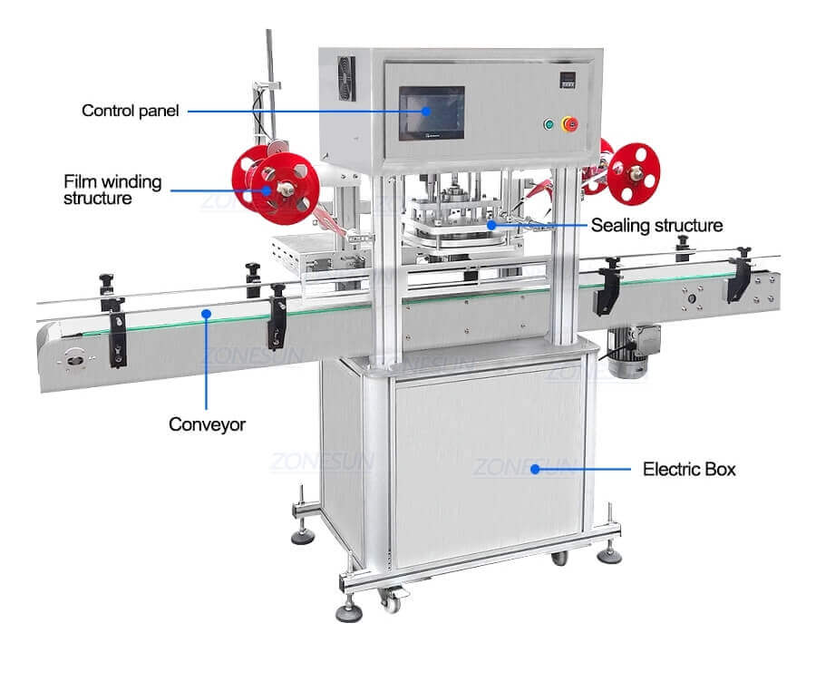 Aluminum Foil Film Roll Heat Press Sealing Machine-ZONESUN TECHNOLOGY LIMITED Aluminum Foil Film Roll Heat Press Sealing Machine-ZONESUN TECHNOLOGY LIMITED