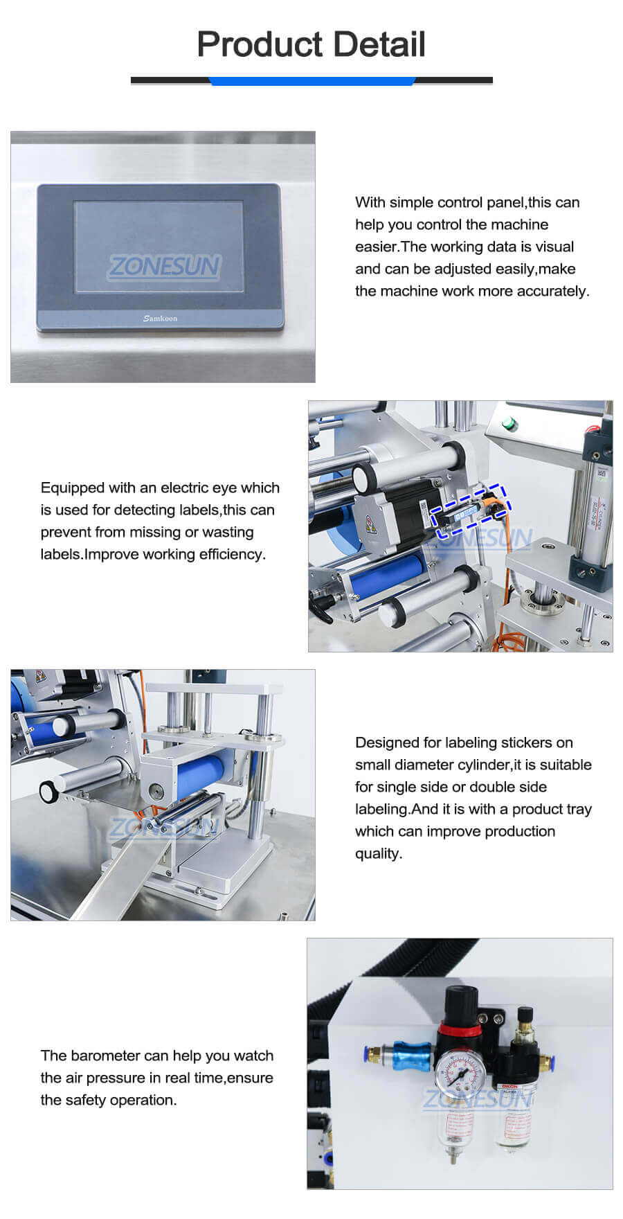 Round Tube Labeling Machine-ZONESUN TECHNOLOGY LIMITED Round Tube Labeling Machine-ZONESUN TECHNOLOGY LIMITED