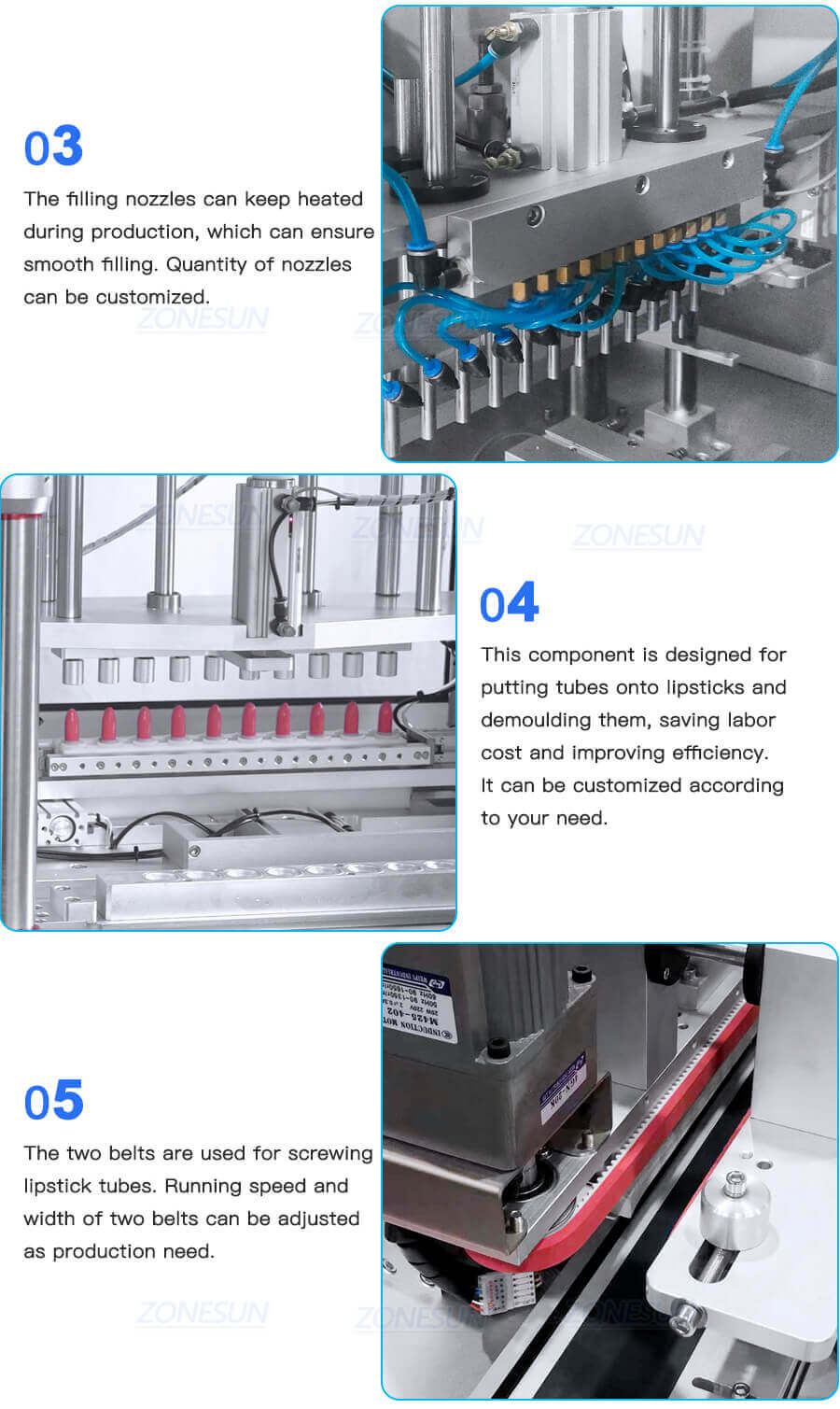 LipsticK Production Line-ZONESUN TECHNOLOGY LIMITED LipsticK Production Line-ZONESUN TECHNOLOGY LIMITED