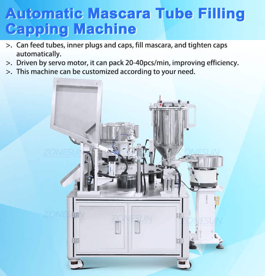 Mascara Filling Capping Machine-ZONESUN TECHNOLOGY LIMITED Mascara Filling Capping Machine-ZONESUN TECHNOLOGY LIMITED