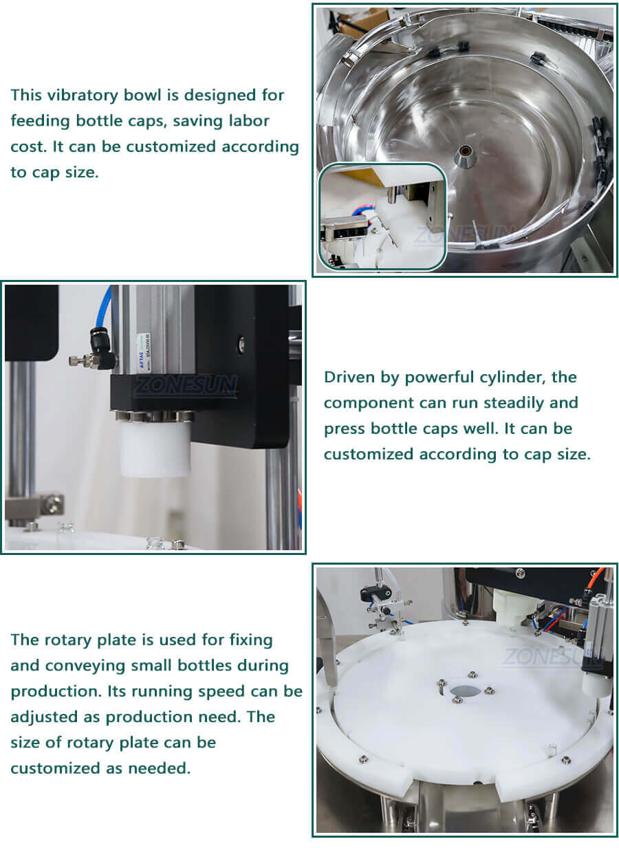 Filling Cap Pressing Machine-ZONESUN TECHNOLOGY LIMITED Filling Cap Pressing Machine-ZONESUN TECHNOLOGY LIMITED