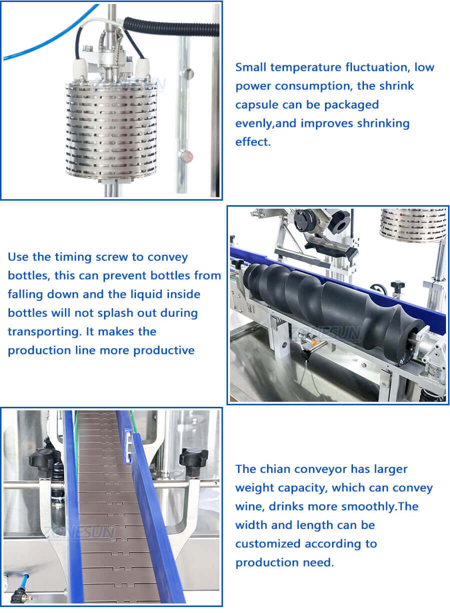 Bottle Cap Sleeve Shrinking Machine-ZONESUN TECHNOLOGY LIMITED Bottle Cap Sleeve Shrinking Machine-ZONESUN TECHNOLOGY LIMITED