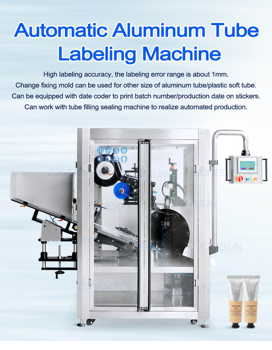 Soft Round Tube Labeling Machine-ZONESUN TECHNOLOGY LIMITED Soft Round Tube Labeling Machine-ZONESUN TECHNOLOGY LIMITED