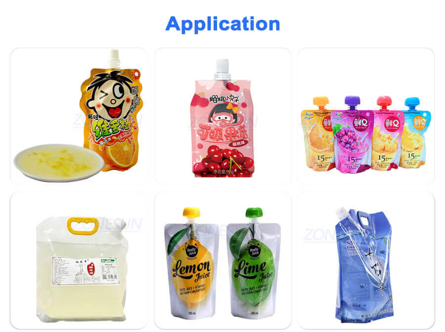 Spout Pouch Filling Capping Machine-ZONESUN TECHNOLOGY LIMITED Spout Pouch Filling Capping Machine-ZONESUN TECHNOLOGY LIMITED