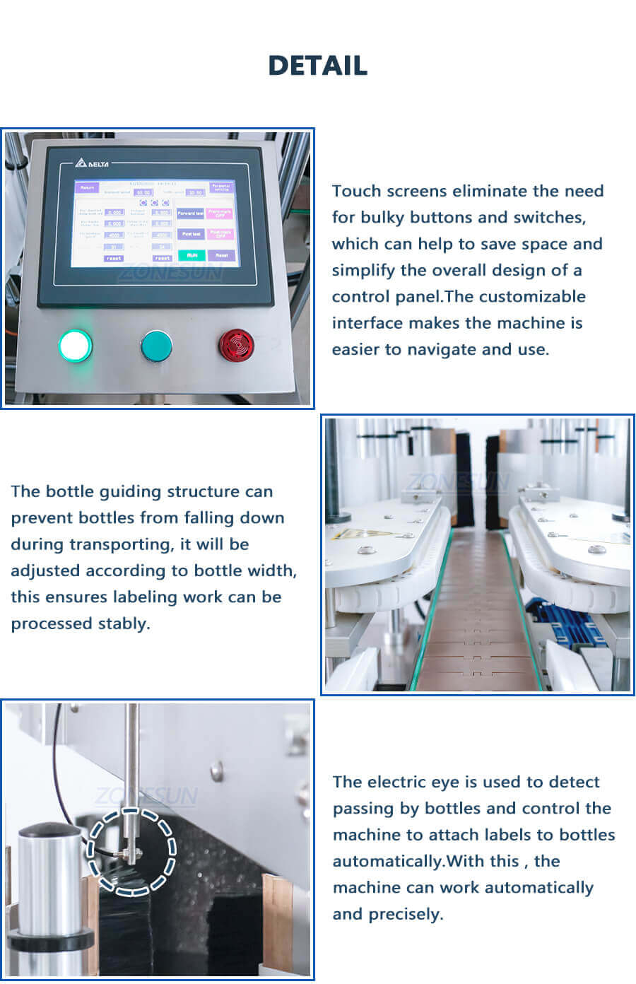 Flat Bottle Labeling Machine-ZONESUN TECHNOLOGY LIMITED Flat Bottle Labeling Machine-ZONESUN TECHNOLOGY LIMITED