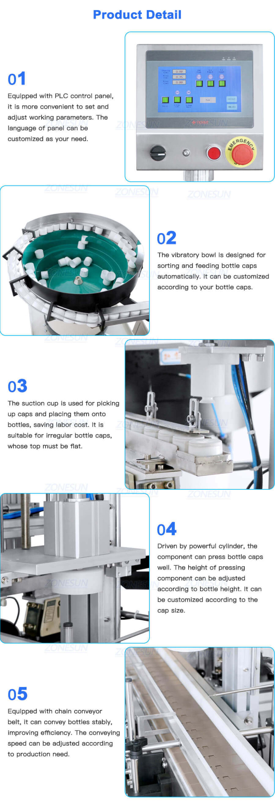 Bottle Cap Press Capping Machine-ZONESUN TECHNOLOGY LIMITED Bottle Cap Press Capping Machine-ZONESUN TECHNOLOGY LIMITED