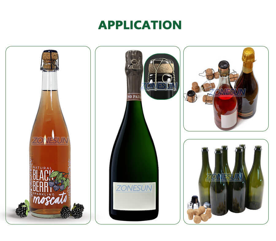 Wine Bottle Corking Muselet Caging Capping Machine-ZONESUN TECHNOLOGY LIMITED Wine Bottle Corking Muselet Caging Capping Machine-ZONESUN TECHNOLOGY LIMITED