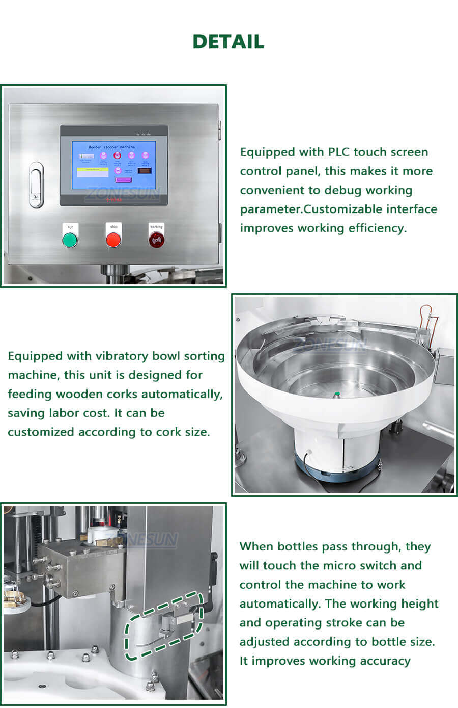 Wine Bottle Corking Muselet Caging Capping Machine-ZONESUN TECHNOLOGY LIMITED Wine Bottle Corking Muselet Caging Capping Machine-ZONESUN TECHNOLOGY LIMITED