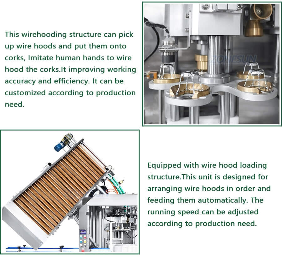 Wine Bottle Corking Muselet Caging Capping Machine-ZONESUN TECHNOLOGY LIMITED Wine Bottle Corking Muselet Caging Capping Machine-ZONESUN TECHNOLOGY LIMITED