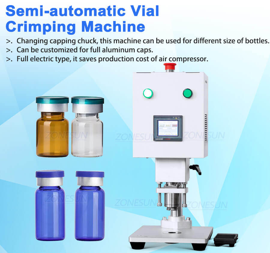 Desktop Vial Capping Machine-ZONESUN TECHNOLOGY LIMITED Desktop Vial Capping Machine-ZONESUN TECHNOLOGY LIMITED