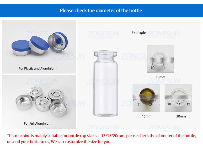 Desktop Vial Capping Machine-ZONESUN TECHNOLOGY LIMITED Desktop Vial Capping Machine-ZONESUN TECHNOLOGY LIMITED