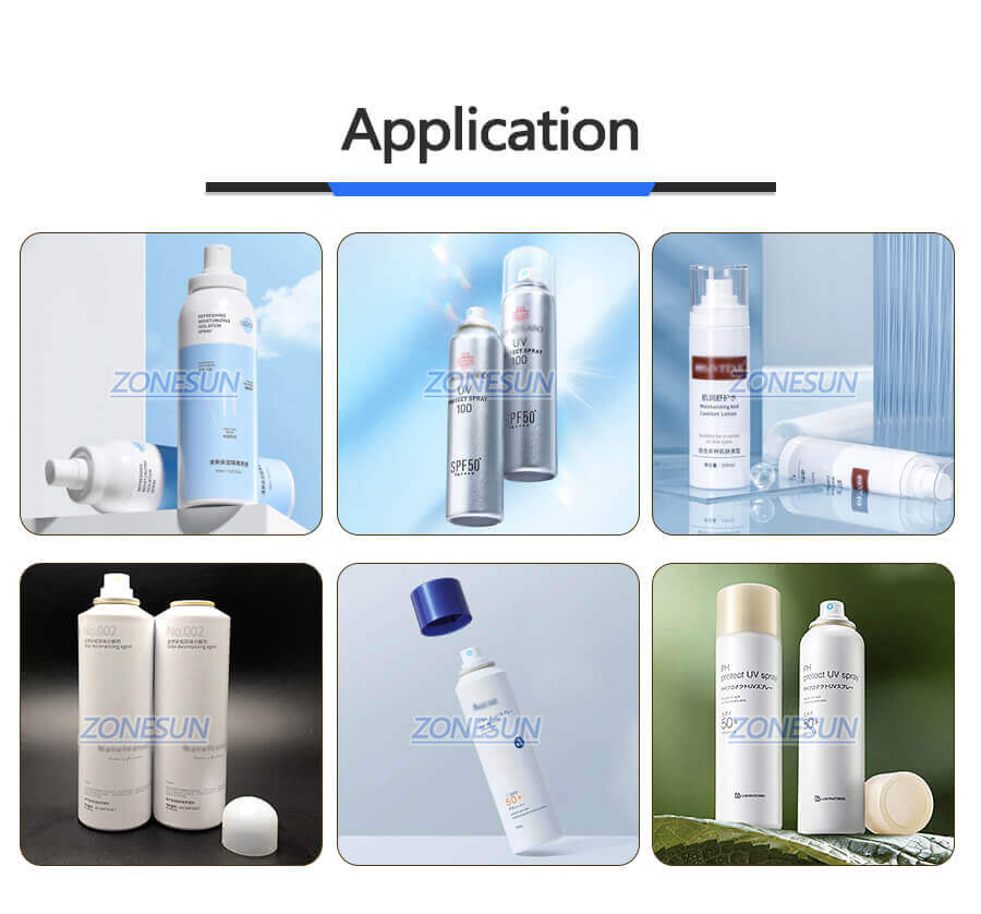 Spray Can Filling Capping Machine-ZONESUN TECHNOLOGY LIMITED Spray Can Filling Capping Machine-ZONESUN TECHNOLOGY LIMITED