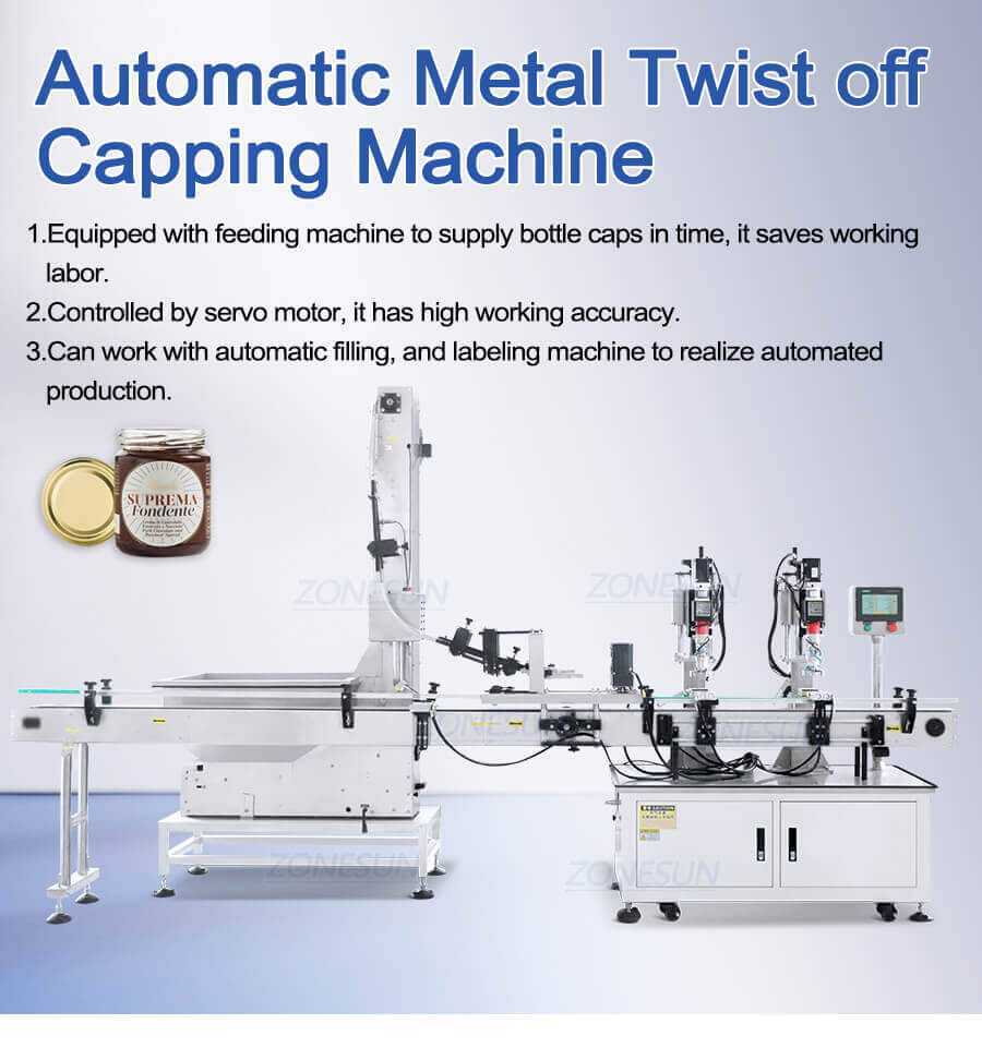 Double Head Twist Off Cap Capping Machine-ZONESUN TECHNOLOGY LIMITED Double Head Twist Off Cap Capping Machine-ZONESUN TECHNOLOGY LIMITED