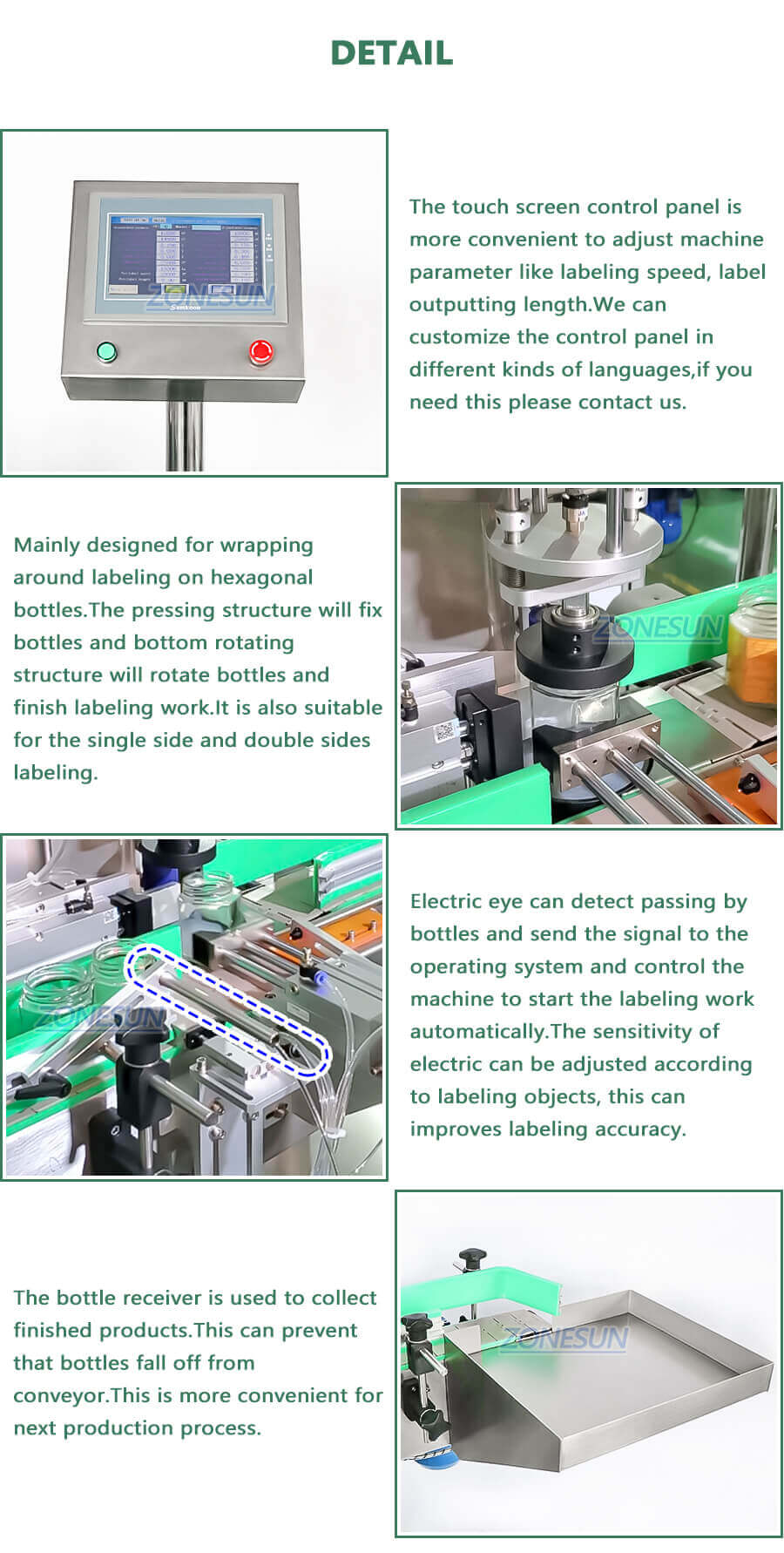 Polygonal Bottles Labeling machine-ZONESUN TECHNOLOGY LIMITED Polygonal Bottles Labeling machine-ZONESUN TECHNOLOGY LIMITED