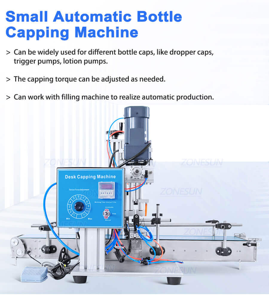 Desktop Automatic Capping Machine-ZONESUN TECHNOLOGY LIMITED Desktop Automatic Capping Machine-ZONESUN TECHNOLOGY LIMITED