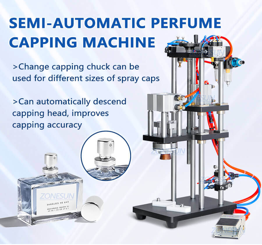 Perfume Spray Bottle Capping Machine-ZONESUN TECHNOLOGY LIMITED Perfume Spray Bottle Capping Machine-ZONESUN TECHNOLOGY LIMITED