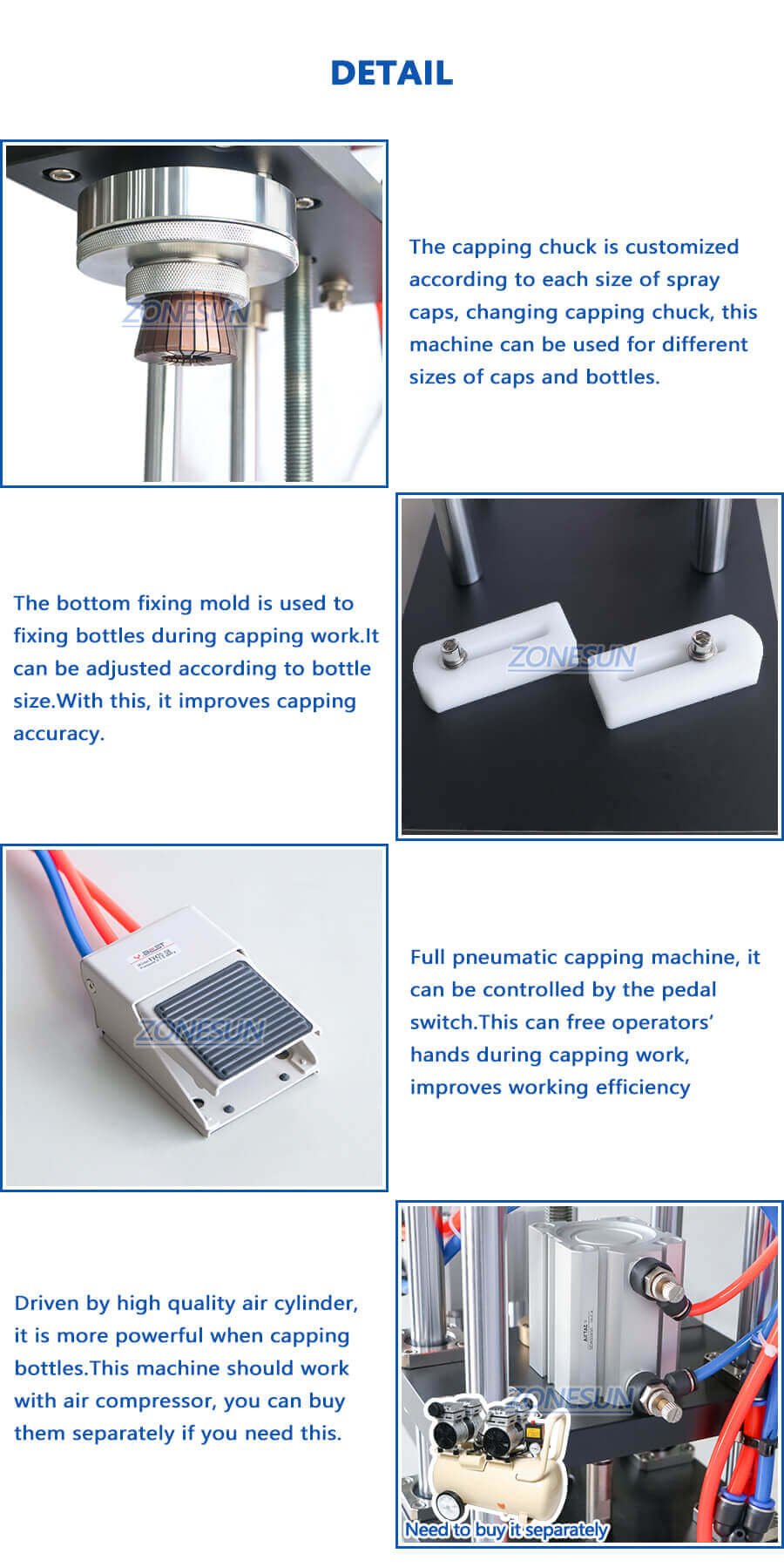 Perfume Spray Bottle Capping Machine-ZONESUN TECHNOLOGY LIMITED Perfume Spray Bottle Capping Machine-ZONESUN TECHNOLOGY LIMITED