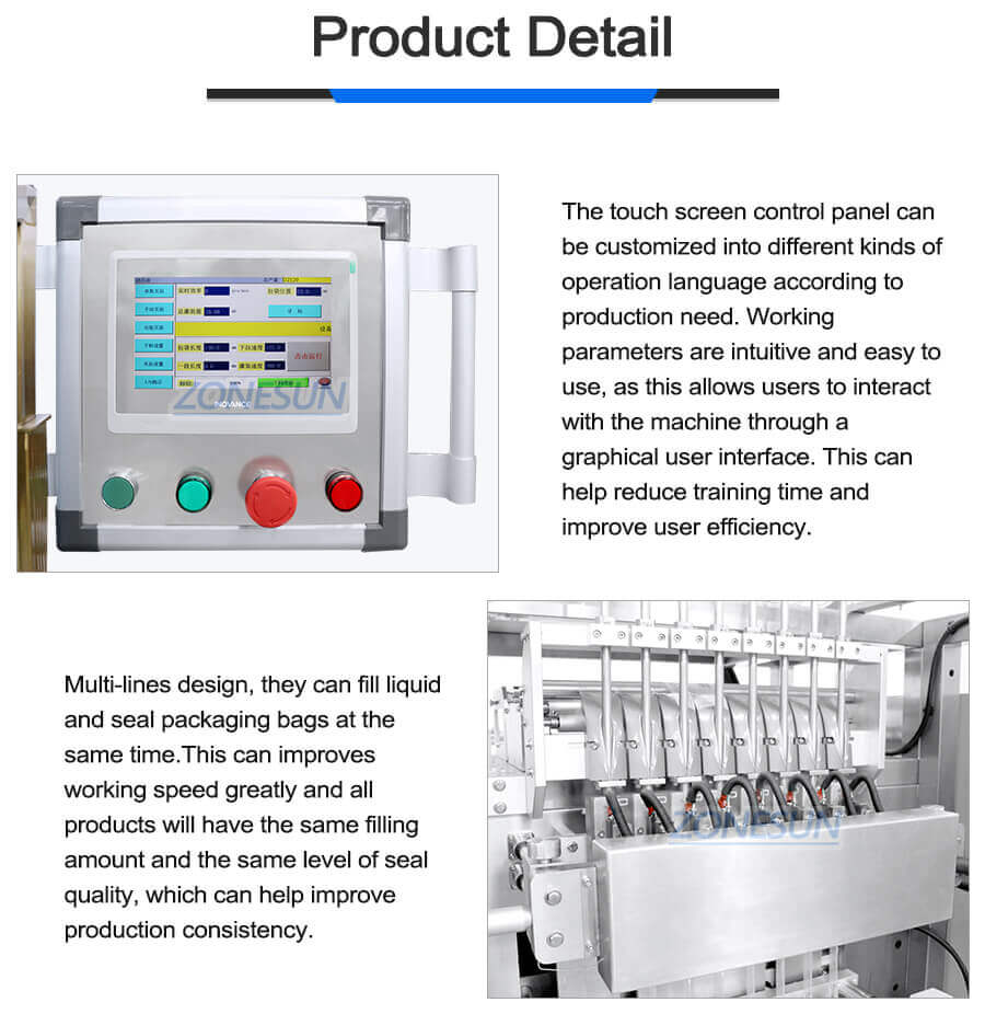 Multi-lines Filling Sealing Machine-ZONESUN TECHNOLOGY LIMITED Multi-lines Filling Sealing Machine-ZONESUN TECHNOLOGY LIMITED