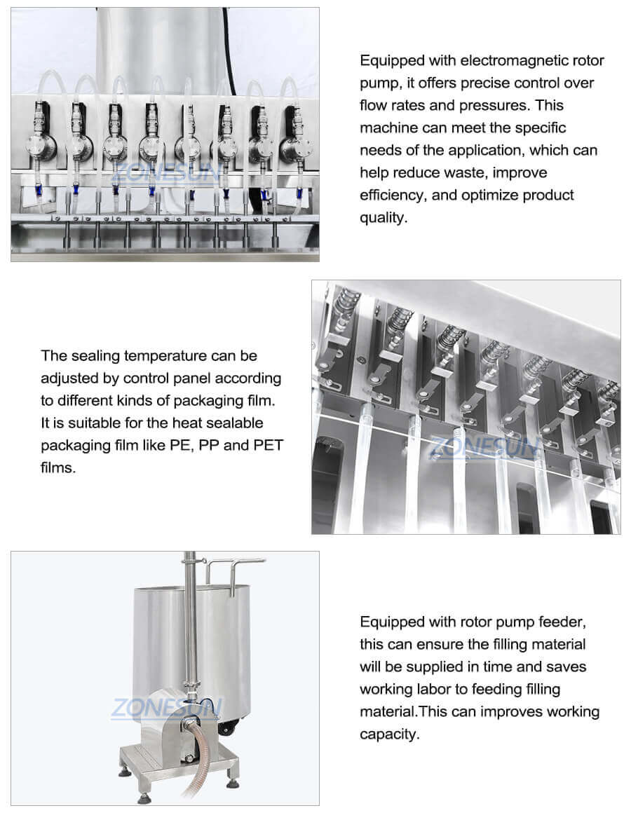 Multi-lines Filling Sealing Machine-ZONESUN TECHNOLOGY LIMITED Multi-lines Filling Sealing Machine-ZONESUN TECHNOLOGY LIMITED