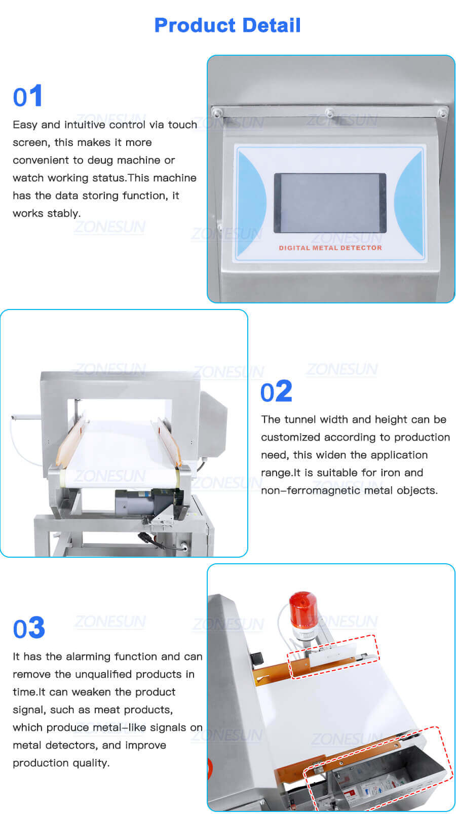 Industrial Metal Detectors Machine-ZONESUN TECHNOLOGY LIMITED Industrial Metal Detectors Machine-ZONESUN TECHNOLOGY LIMITED