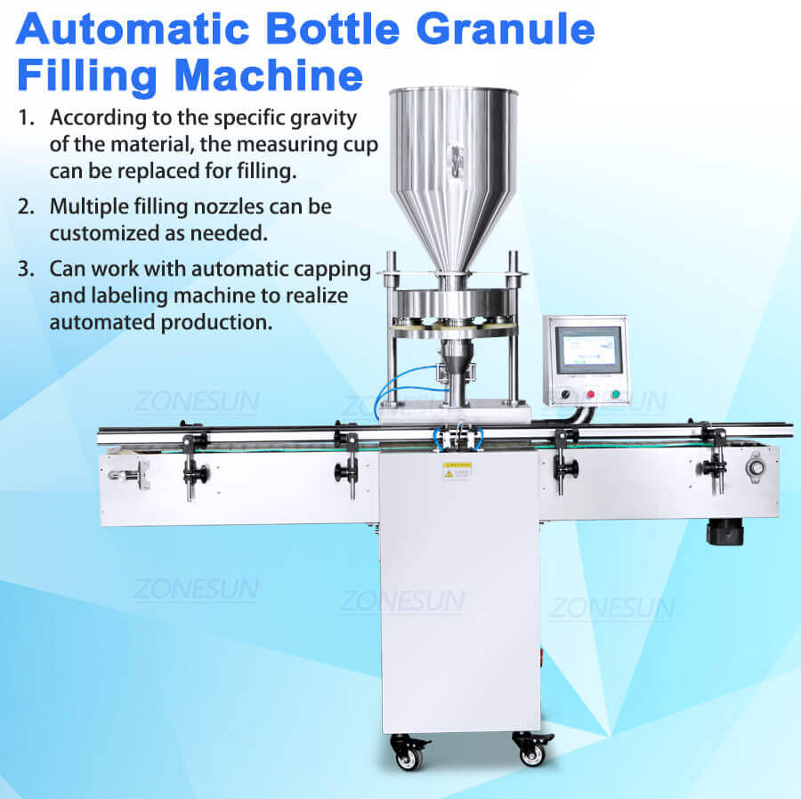 AutomaticI Bottle Granule Filling Machine-ZONESUN TECHNOLOGY LIMITED AutomaticI Bottle Granule Filling Machine-ZONESUN TECHNOLOGY LIMITED
