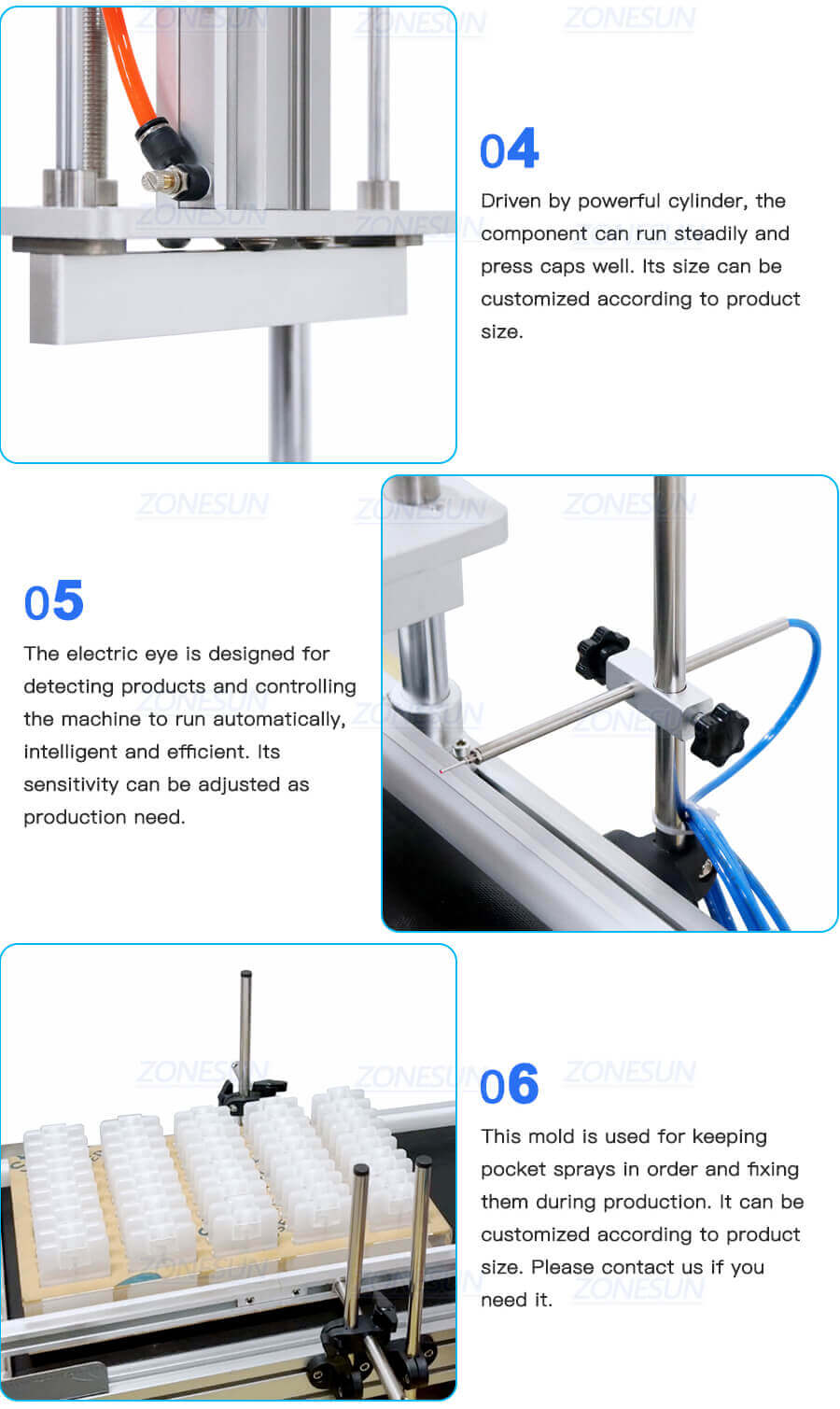 Pocket Perfume Card Bottle Filling Pressing Capping Machine-ZONESUN TECHNOLOGY LIMITED Pocket Perfume Card Bottle Filling Pressing Capping Machine-ZONESUN TECHNOLOGY LIMITED