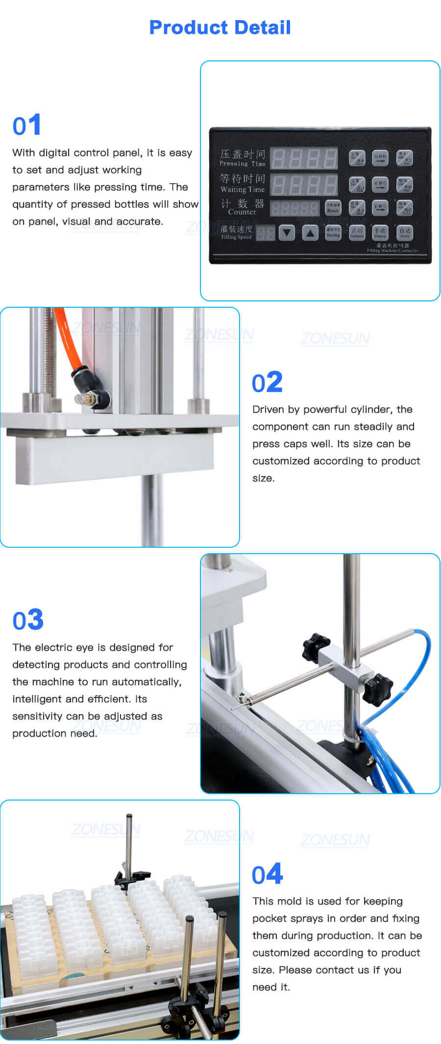 Desktop Bottle Capping Pressing Machine-ZONESUN TECHNOLOGY LIMITED Desktop Bottle Capping Pressing Machine-ZONESUN TECHNOLOGY LIMITED