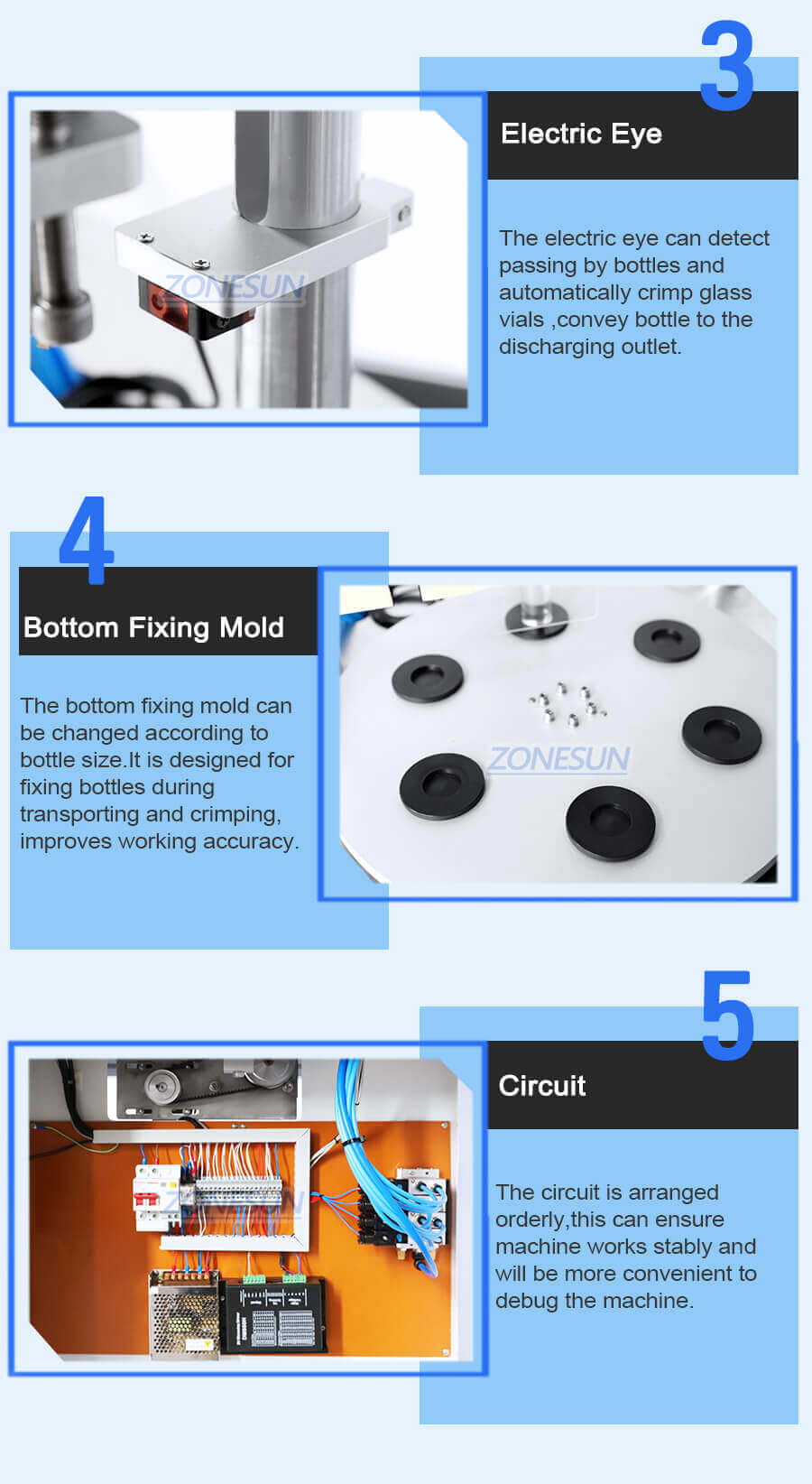 Glass Vial Bottle Capping Machine-ZONESUN TECHNOLOGY LIMITED Glass Vial Bottle Capping Machine-ZONESUN TECHNOLOGY LIMITED