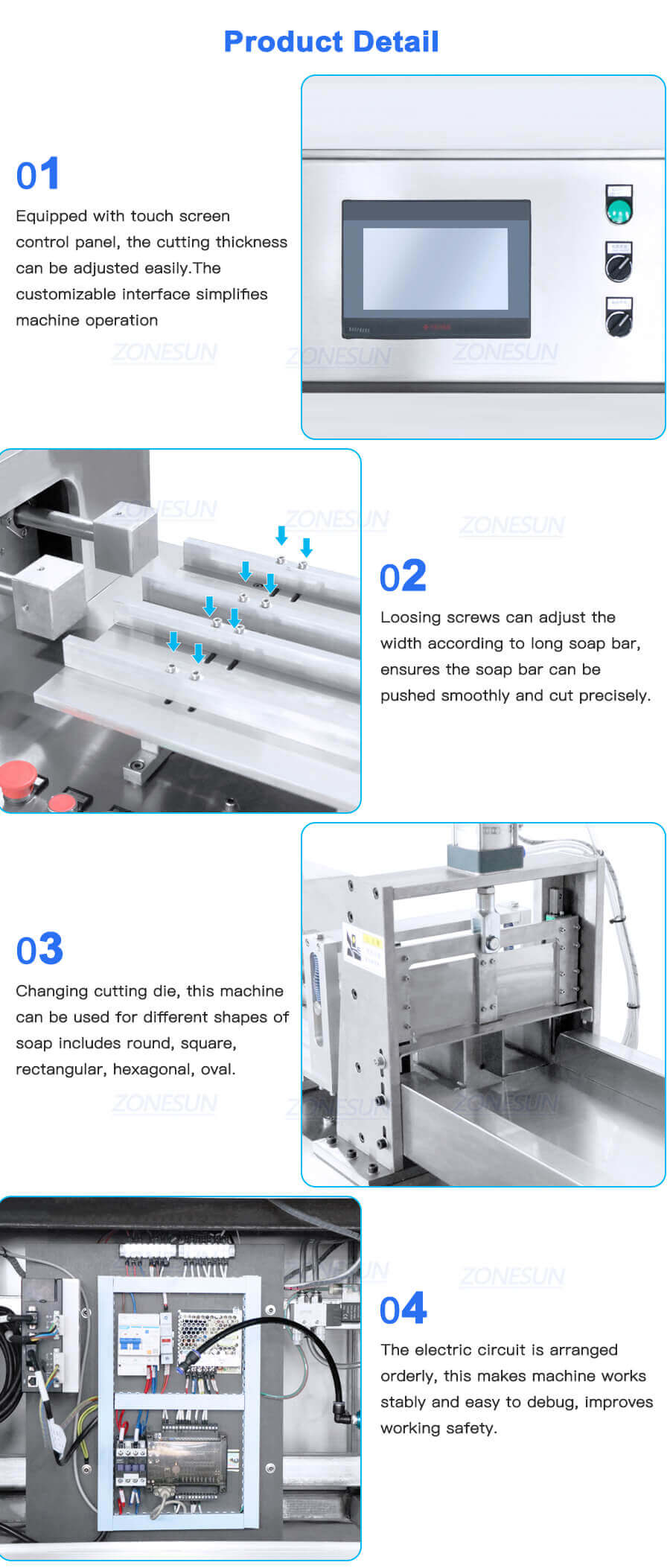 Soap Cutting Packaging Machine-ZONESUN TECHNOLOGY LIMITED Soap Cutting Packaging Machine-ZONESUN TECHNOLOGY LIMITED