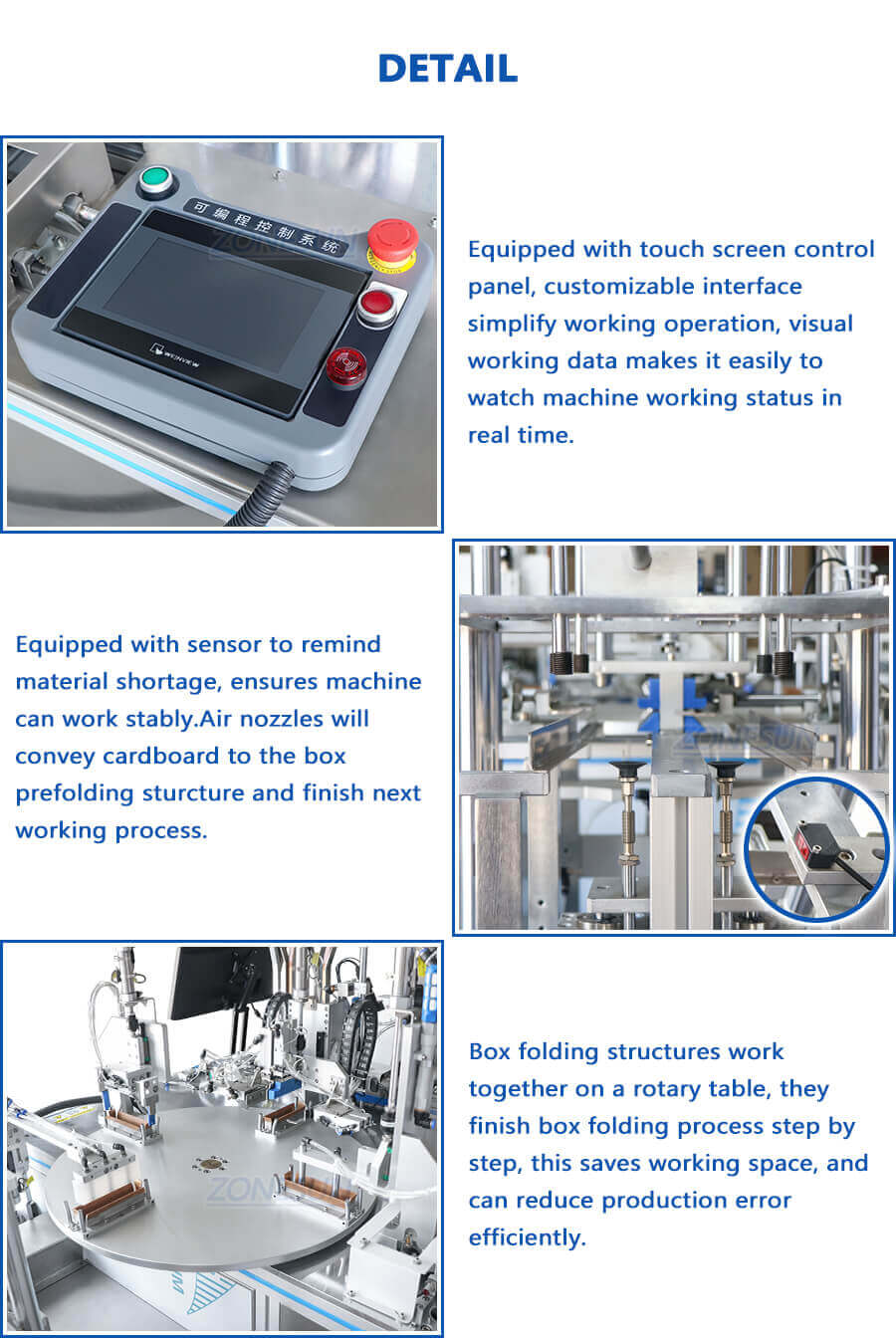 Horizontal Folding Cartoning Machine-ZONESUN TECHNOLOGY LIMITED Horizontal Folding Cartoning Machine-ZONESUN TECHNOLOGY LIMITED