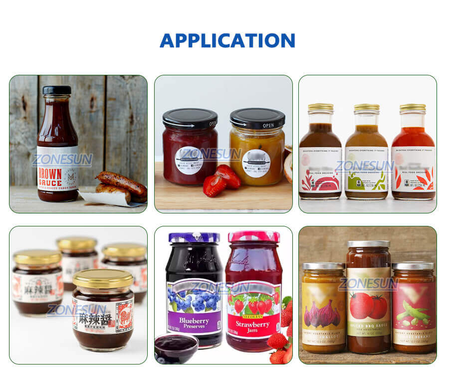 Sauce Jar Paste Filling Line-ZONESUN TECHNOLOGY LIMITED Sauce Jar Paste Filling Line-ZONESUN TECHNOLOGY LIMITED