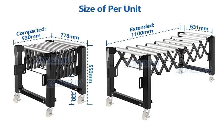 Roller Rubber Covered Flexible Conveyor-ZONESUN TECHNOLOGY LIMITED Roller Rubber Covered Flexible Conveyor-ZONESUN TECHNOLOGY LIMITED