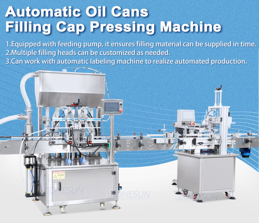 Oil Cans Filling Cap Pressing Machine-ZONESUN TECHNOLOGY LIMITED Oil Cans Filling Cap Pressing Machine-ZONESUN TECHNOLOGY LIMITED