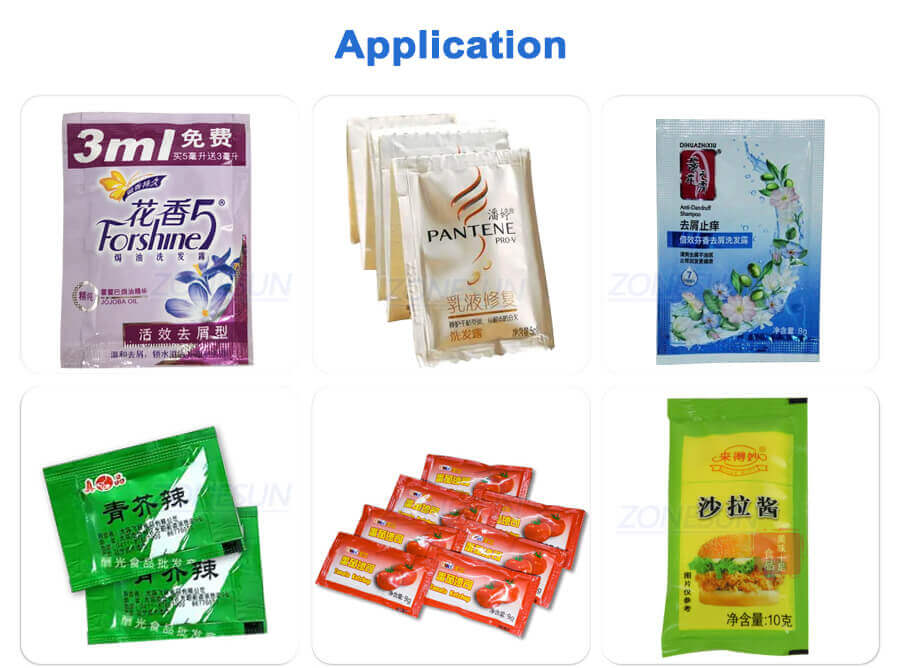 Double Lane Paste Sachet filling sealing machine-ZONESUN TECHNOLOGY LIMITED Double Lane Paste Sachet filling sealing machine-ZONESUN TECHNOLOGY LIMITED